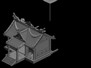 city - building - armor shop 2701 3D Model