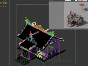 city - building - armor shop 2701 3D Model