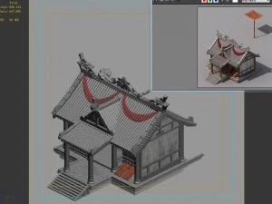 city - building - armor shop 2701 3D Model