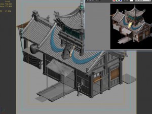 city - building - armor shop 2702 3D 모델