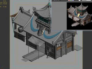 city - building - armor shop 2702 3D Model