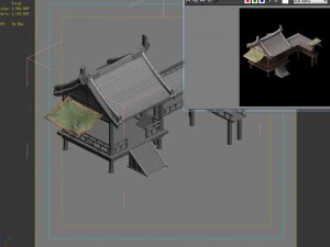 city - building - armor corridor 2701 3D Model