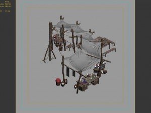 prairie - stalls 02 Modelo 3D