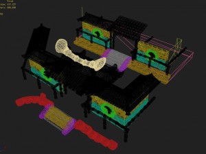 dazhufeng - bamboo house 01 Modèle 3D