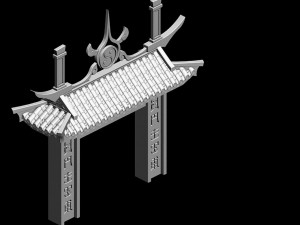 taoist - gossip tai chi - door Modelo 3D