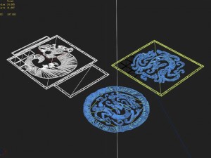 underground - palace - surface carving 3D Модель