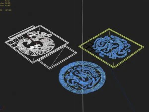 underground - palace - surface carving 3D Model