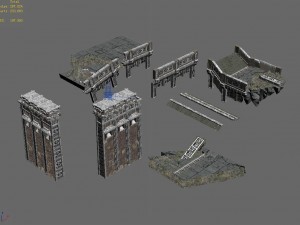 underground - palace - cliffs 3D Model