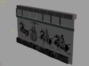 underground - palace - walls 02 3D 模型