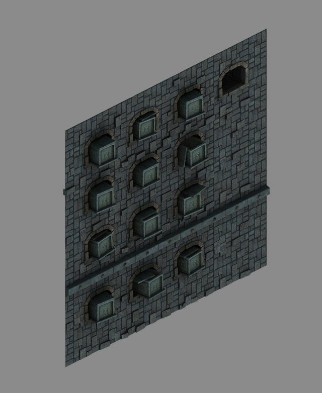 underground - palace - walls 03 3D 模型 .c4d .max .obj .3ds .fbx .stl .blend 