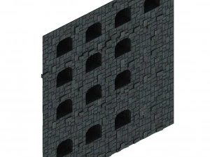 underground - palace - walls 03 3D Model