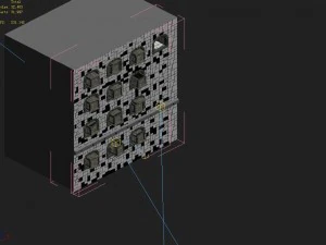 underground - palace - walls 03 3D Model