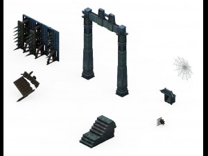 dungeon - arch 32 3D मॉडल
