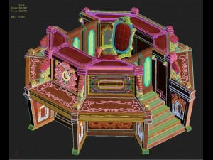 advanced library area - library reading center Modelo 3D