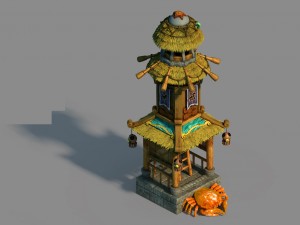 underwater - liuli island - lighthouse 04 3D Model