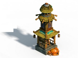 underwater - liuli island - lighthouse 04 Modello 3D