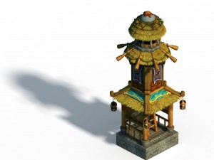 underwater - liuli island - lighthouse 04 Modello 3D