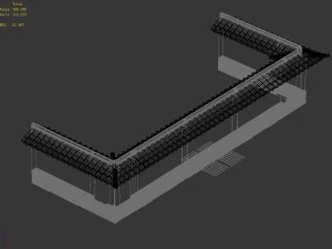 river yang city - a small wall -01 3D Model