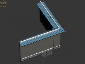river yang city - a small wall -02 Modelo 3D