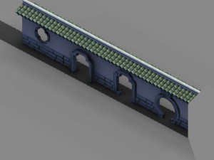 river yang city - a small wall -03 3Dモデル