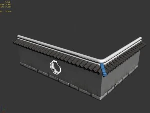river yang city - a small wall -04 3D Model