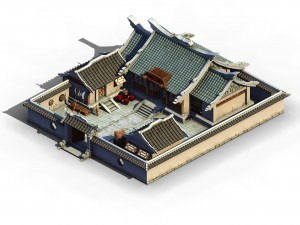river yang city - lee catch head home 01 3D 模型