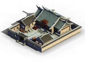 river yang city - lee catch head home 01 3D Model