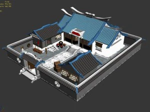 river yang city - lee catch head home 01 3D Model