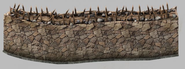 desert - building - city wall 01 Modello 3D .c4d .max .obj .3ds .fbx .stl .blend 