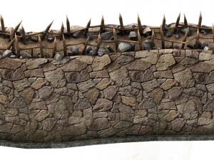 desert - building - city wall 01 3D Model