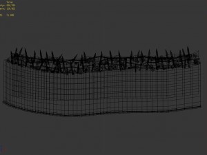 desert - building - city wall 01 Modello 3D