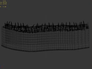 desert - building - city wall 01 3D Model