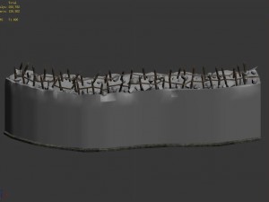 desert - building - city wall 01 Modello 3D