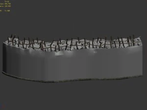 desert - building - city wall 01 3D Model