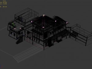 desert - building - inn 01 3D 모델