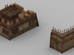 desert - building - store 02 3D Model