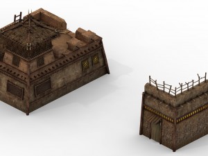desert - building - store 02 3D Model