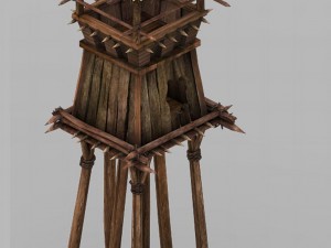 desert - building - sentinel 01 3D Model