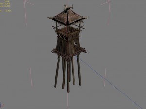 desert - building - sentinel 01 3D मॉडल