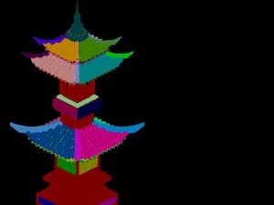 brothel - stone tower 2701 3D Model