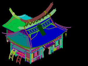 architecture - he shan road house 3Dモデル