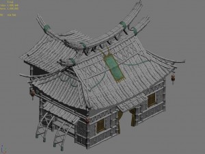 architecture - he shan road house 3Dモデル