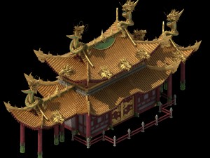 architecture - royal palace - shing mun 01 3D Model