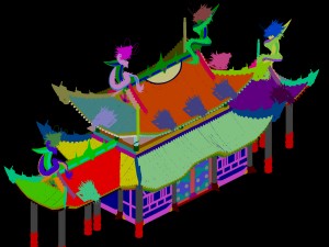 architecture - royal palace - shing mun 01 3D Model