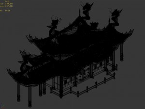 architecture - royal palace - shing mun 01 3D Model