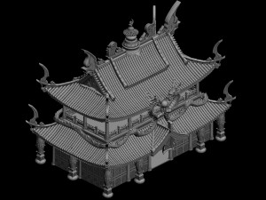 architecture - royal palace - main building 01 Modèle 3D