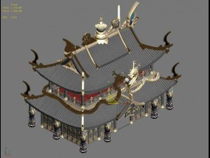 architecture - royal palace - main building 01 3D Model