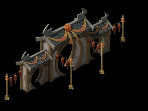 architecture - brothels - house lanterns 3D Модель