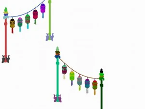 architecture - brothels - house lanterns 3D Model