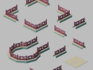 arquitectura - burdeles - terreno de plataforma 01 Modelo 3D